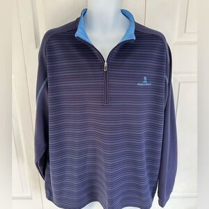 Pebble Beach Performance Quarter Zip Shirt Pullover Top Golf Size Large